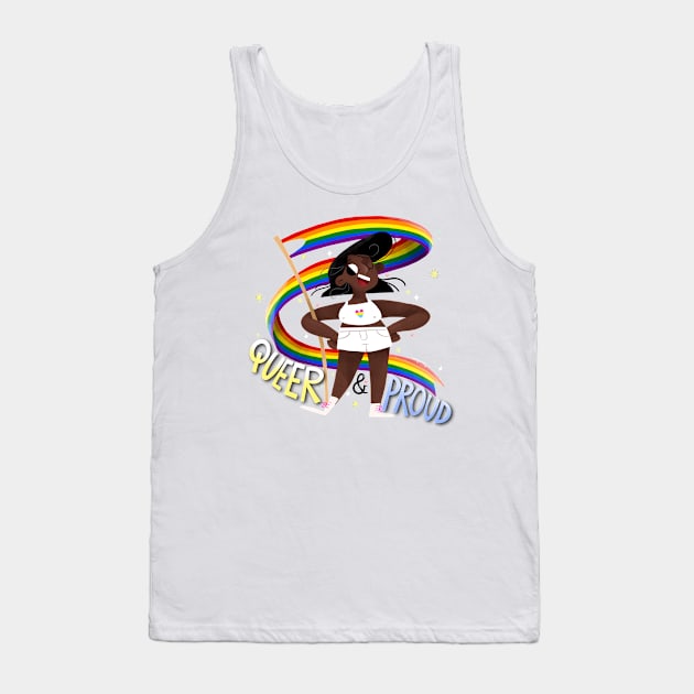 Queer & Proud - Pan Heart Tank Top by Gummy Illustrations